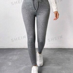 Four Pairs of Heather Gray Thermal Lined Leggings, Three Dollars Each